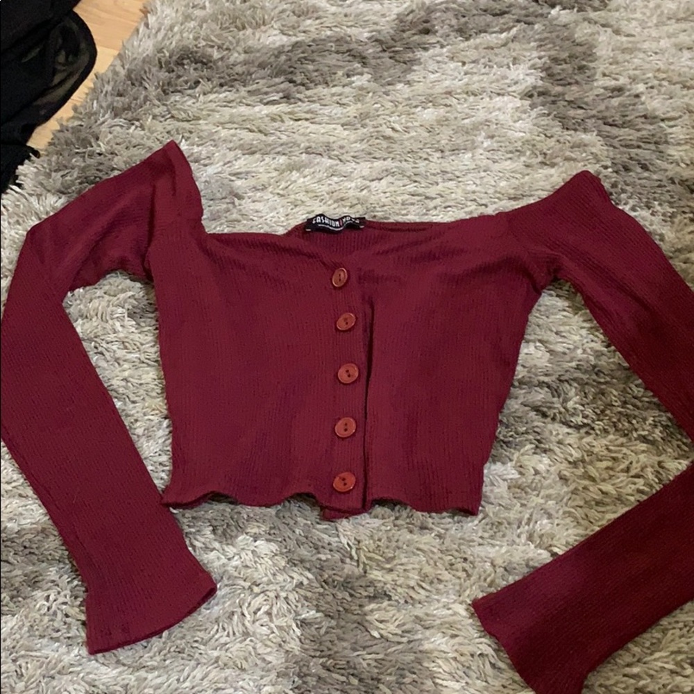 Off the shoulder crop top